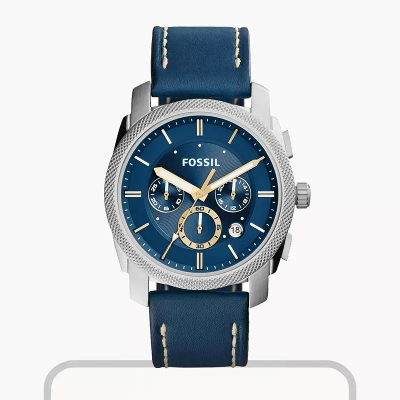 Fossil Machine Quartz Chronograph Blue Dial Men's Watch- FS5262